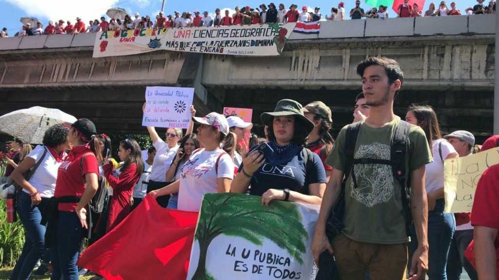 La lucha del movimiento estudiantil en Costa Rica
