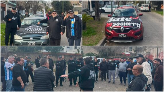 Caravana a La Plata contra el lock out de Fate y en defensa de los puestos de trabajo