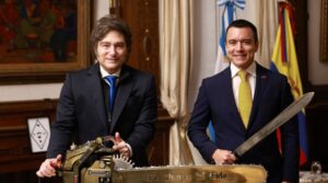 Milei y Noboa, dos amigos de la motosierra y la represión