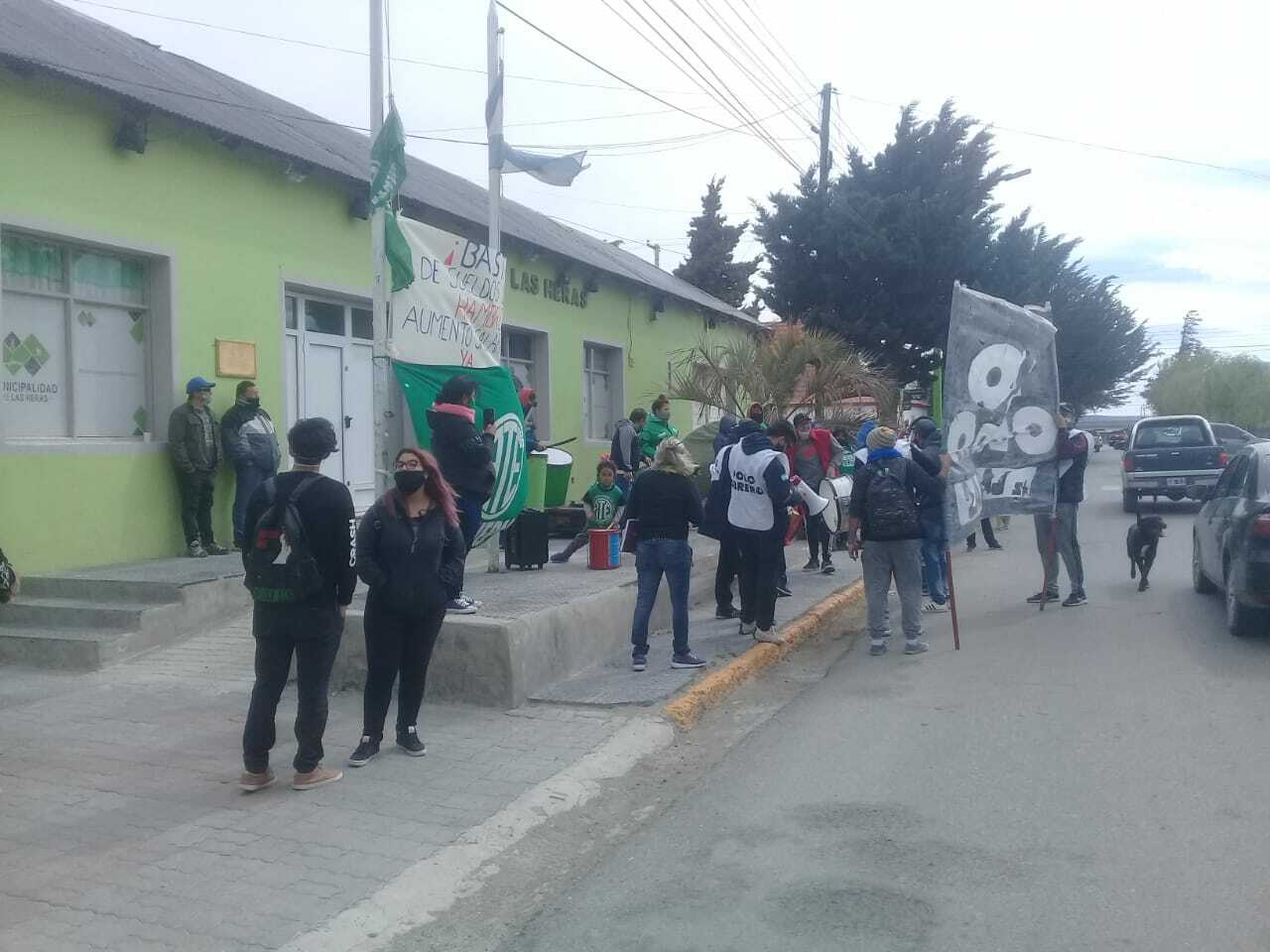 Movilizacion del Polo Obrero en Las Heras