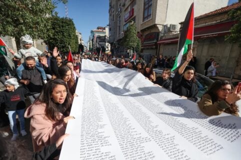 Convocatoria en Plaza Houssay en solidaridad con el pueblo palestino
