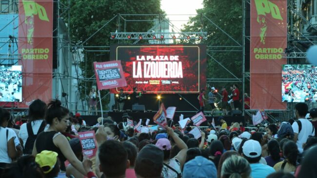 acto partido obrero plaza de mayo