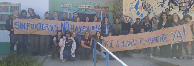 Bariloche: trabajadores auxiliares de escuelas en pie de lucha y en alerta ante posibles despidos