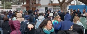 Neuquén: masiva acción de lucha sobre el distrito educativo X