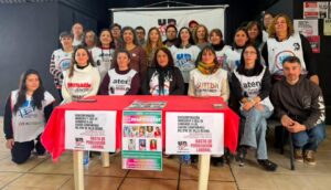 Romina Del Plá y las principales candidatas de la Multicolor de Ctera en Río Negro y Neuquén