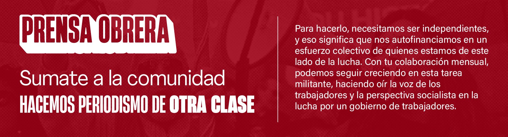 Suscribite a Prensa Obrera