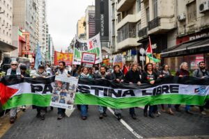 Movilización en Buenos Aires en apoyo al pueblo palestino