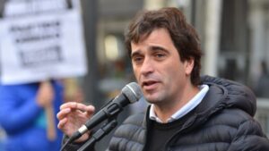 Gabriel Solano en Bariloche para respaldar la campaña del Frente de Izquierda por el Socialismo