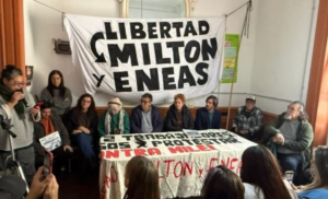 Movilización contra los presos políticos de Milei y Monteoliva