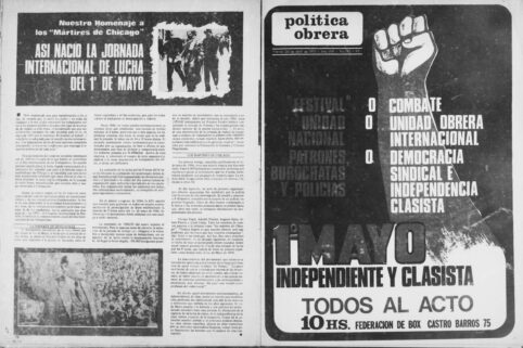50 años del 1 de mayo de 1974: la JP se iba de la plaza, Política Obrera hacía un acto independiente