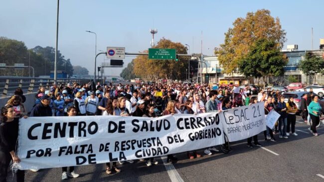 villa 31 movilizacion vecinos reclamo salud cesac